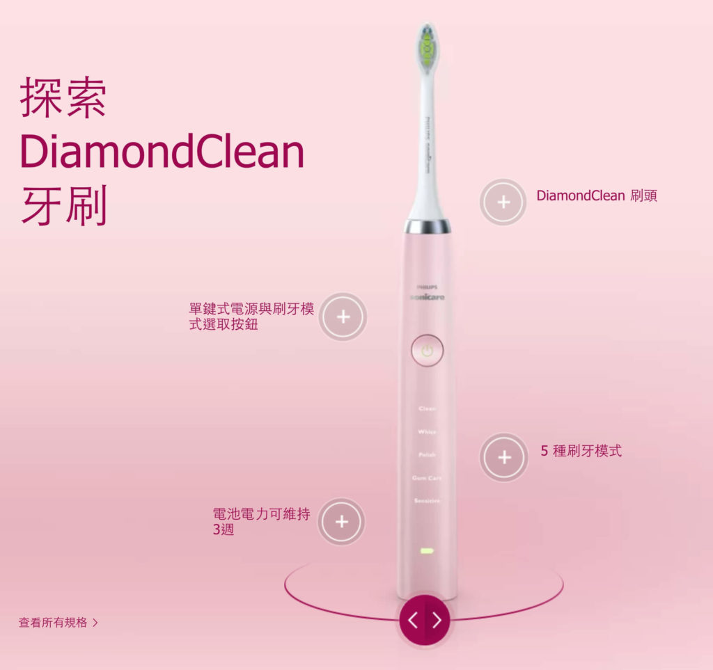 Philips DiamondClean 充電式聲波震動牙刷